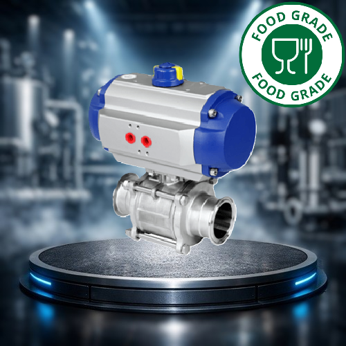 Horizontal pneumatic non-retention ball Valve