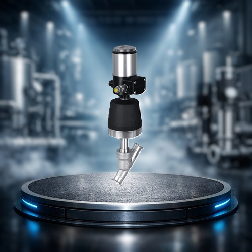 Pneumatic angle seat Valves with Positioner