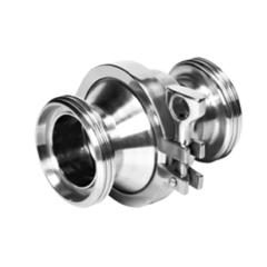 Check valve clamp ends