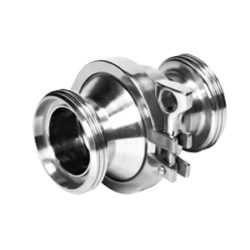Check valve clamp ends